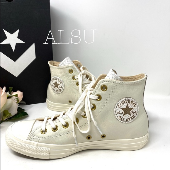 Converse Chuck Taylor AS Hight Top Egret Leather W - Picture 4 of 8